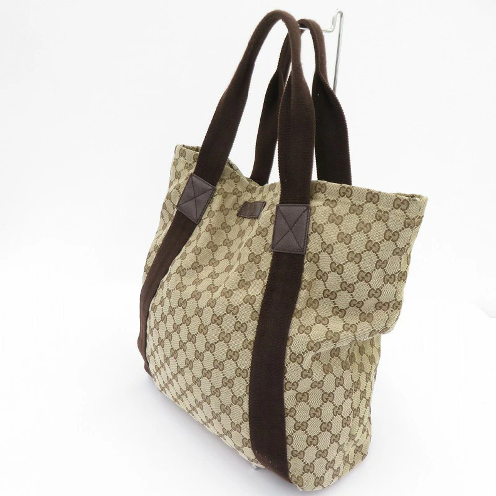 Gucci GG Canvas Tote Bag Beige Cream